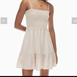 Aritzia Tempest Linen mini dress